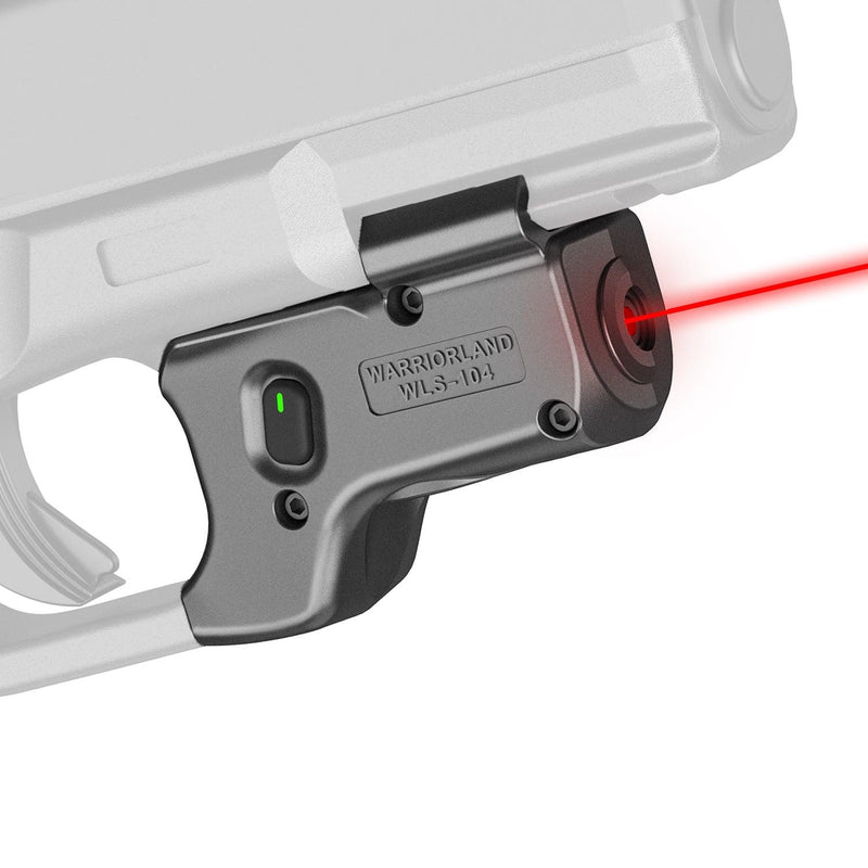 Load image into Gallery viewer, Red Laser Sight Compatible with Glock 17/19 Gen 3-5, G23/31/32 Gen 3-4 &amp; G19X/44/45, Ultra Compact G19 Beam Sight, Gun Sight with Ambidextrous On/Off Switch &amp; Power Indicator, WLS-104|WARRIORLAND
