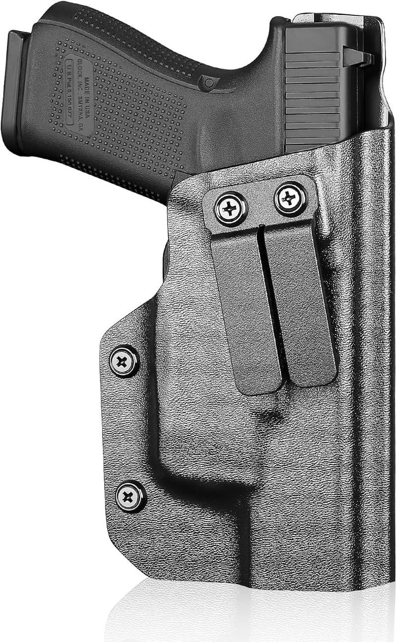 Load image into Gallery viewer, IWB Kydex Holster for Glock 19 with TLR8/ TLR8A, Fit Glock 17/19 Gen 3-5, 23/32 Gen 3-4 &amp; 19X/ 44/45, Inside Waistband Conceal Carry, Optic Cut, Adj. Cant &amp; Retention, Right Hand
