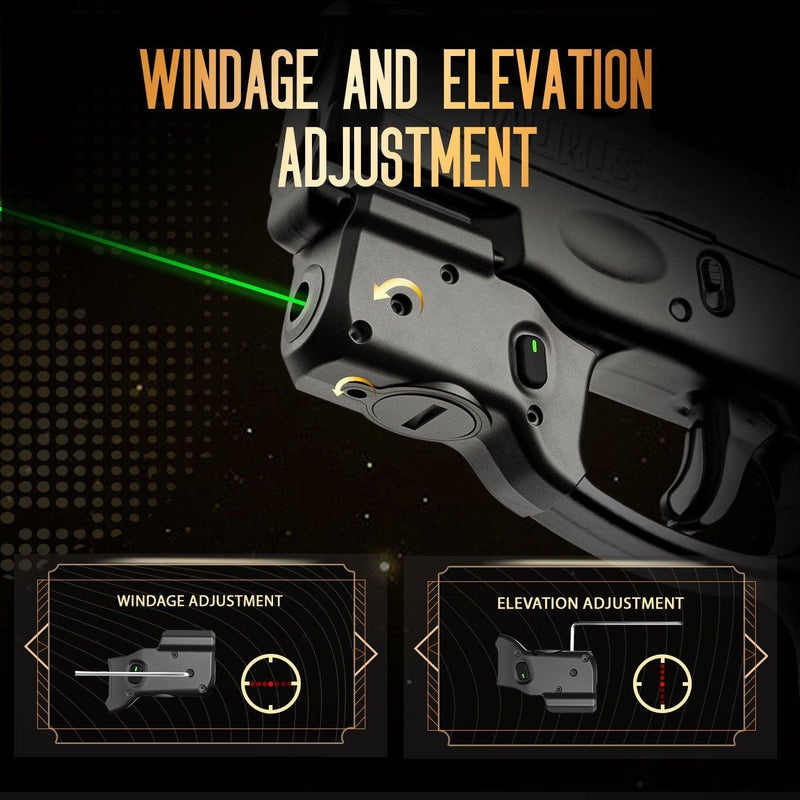 Load image into Gallery viewer, WARRIORLAND Green Laser Sight With Holster Combo Tailored Fit Taurus G2C / Taurus G3C / Millennium G2 PT111 &amp; PT140, Ultra Compact G2C Beam Sight, Gun Sight with Ambidextrous On/Off Switch &amp; Power Indicator, WLS-101G-H
