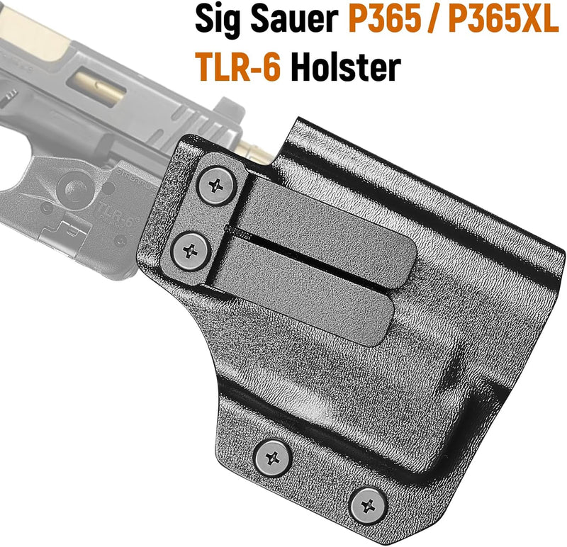Load image into Gallery viewer, IWB Kydex Holster for P365 with TLR6, Fit Sig Sauer P365/ P365 SAS/ P365XL, Inside Waistband Conceal Carry, Optic Cut, Adj. Cant &amp; Retention, Right Hand
