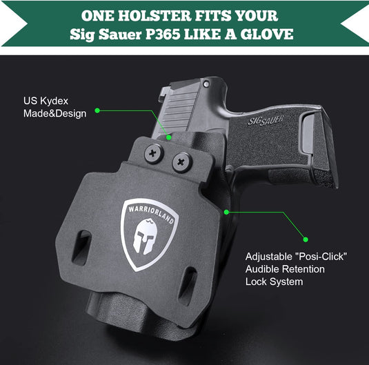 P365XL OWB Kydex Holster, Optic Ready, Right Hand | WARRIORLAND