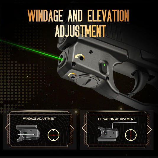 Green Laser Sight and Kydex Holster Combo Tailored Green Fit Sig Sauer P365 / P365X / P365XL, Ultra Compact P365 Beam Sight, Gun Sight with Ambidextrous On/Off Switch & Power Indicator|WARRIORLAND