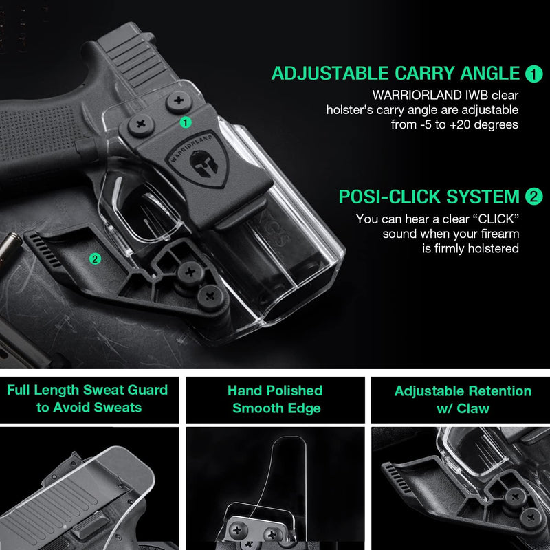 Load image into Gallery viewer, Glock 43 / 43X IWB Holster w/ Claw &amp; Optic Cut, Right Hand | WARRIORLAND
