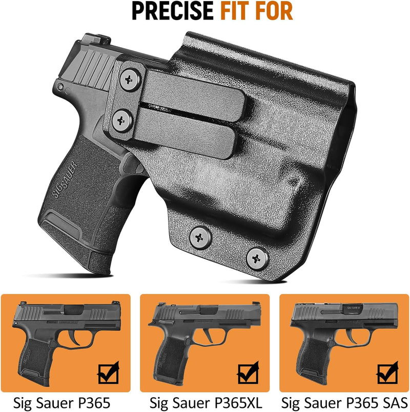 Load image into Gallery viewer, IWB Kydex Holster for P365 with TLR6, Fit Sig Sauer P365/ P365 SAS/ P365XL, Inside Waistband Conceal Carry, Optic Cut, Adj. Cant &amp; Retention, Right Hand
