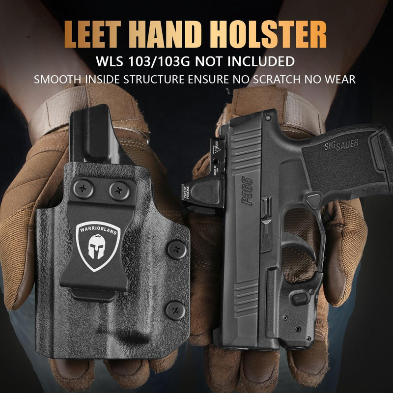 Load image into Gallery viewer, Warriorland Left Hand IWB Holster for Sig P365/P365XL, WLS-103/103G Compatible, Optic Ready Kydex (Holster Only)
