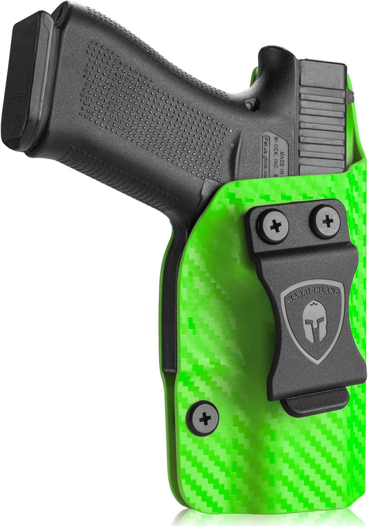 Glock 43 IWB Carbon Fiber Kydex Holster, Glock 43,Glock 43X, Glock 43X MOS, Right Hand | WARRIORLAND