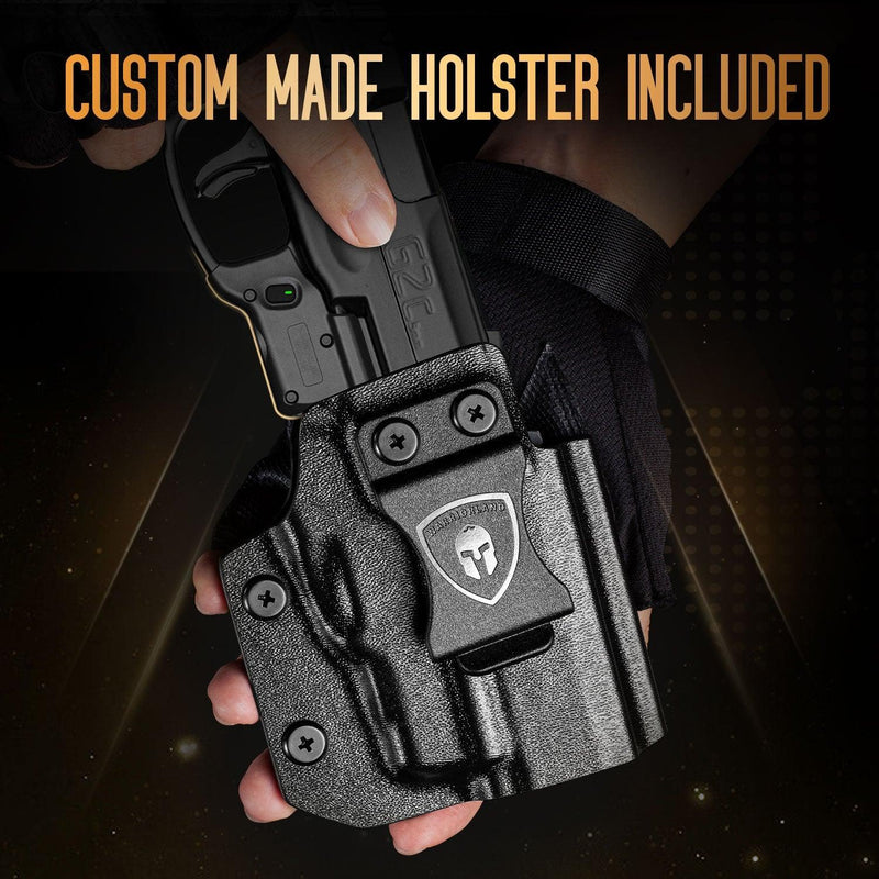 Load image into Gallery viewer, Red Laser Sight and Kydex Holster Combo Tailored Fit Taurus G2C/G3C/PT111 Millennium G2/PT140, Ultra Compact G2C Beam Sight, Gun Sight with Ambidextrous On/Off Switch &amp; Power Indicator|WARRIORLAND
