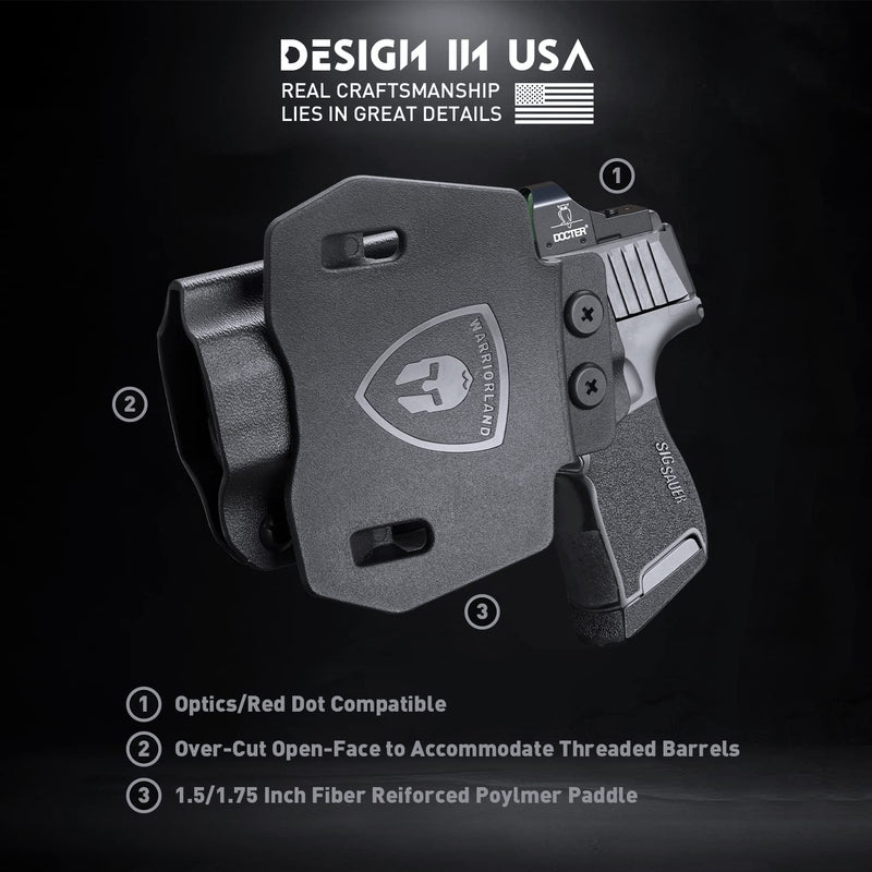 Load image into Gallery viewer, P365XL OWB Kydex Holster, Optic Ready, Right Hand | WARRIORLAND
