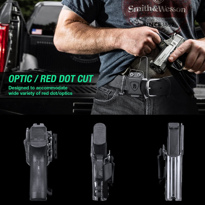 Load image into Gallery viewer, Glock 43 / 43X IWB Holster w/ Claw &amp; Optic Cut, Right Hand | WARRIORLAND
