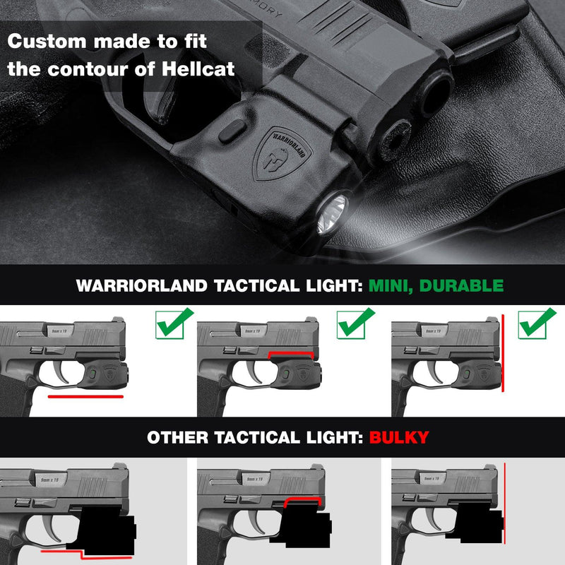 Load image into Gallery viewer, Hellcat Handgun Light, 150 Lumens Tatical Light with Kydex Holster Combo Tailored Made for Springfield Hellcat/Hellcat RDP - Not Fit Hellcat Pro Pistol, Mini LED Flashlight SL-1|WARRIORLAND
