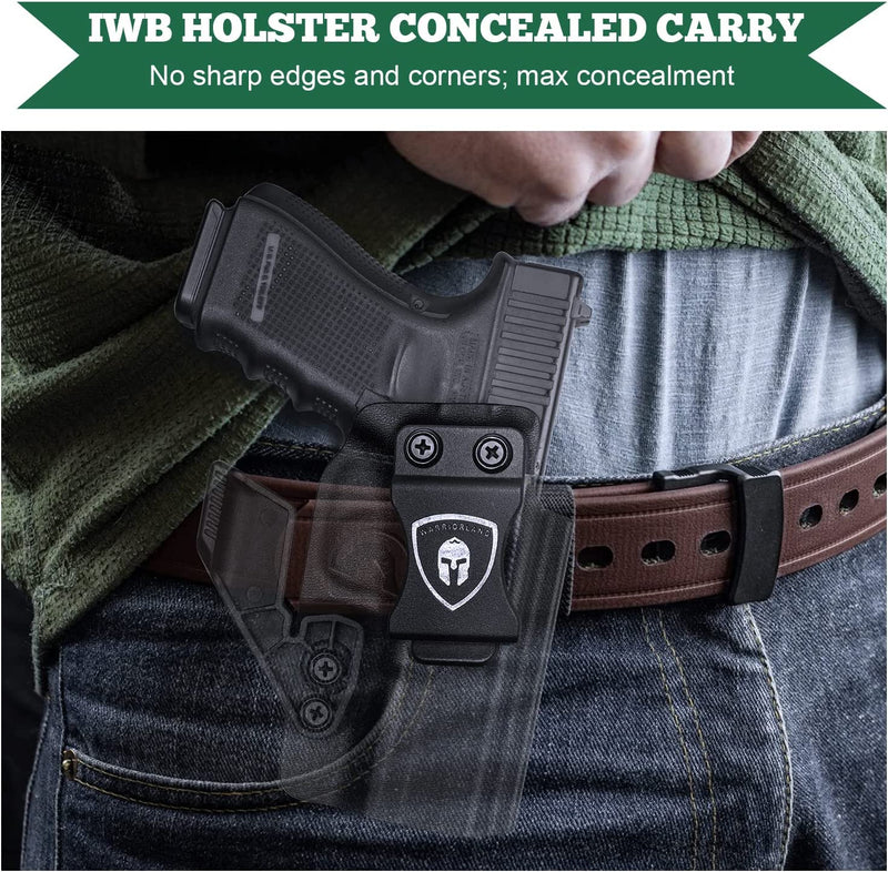 Load image into Gallery viewer, IWB Holster w/ Claw &amp; Optics Cut - Glock17 19 19X 44 45 Gen(1-5) &amp; Glock 23 32 Gen(1-4), Right/Left Hand | WARRIORLAND
