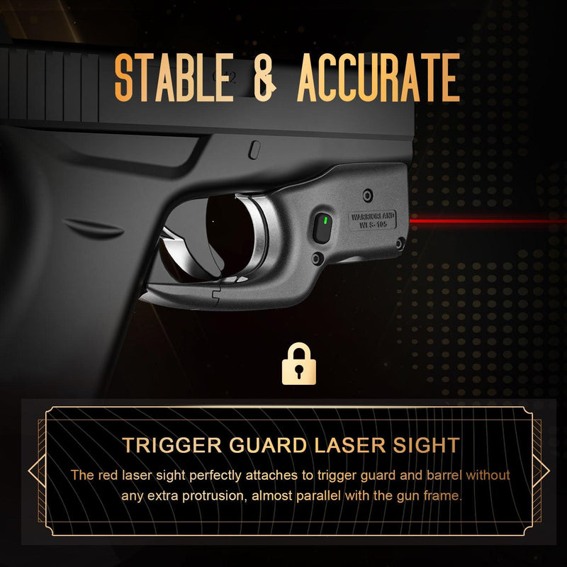 Load image into Gallery viewer, Red Laser Sight Tailored Fit G42 / G43 / G43X / G48, Ultra Compact G43 Beam Sight, Gun Sight with Ambidextrous On/Off Switch &amp; Power Indicator, WLS-105|WARRIORLAND
