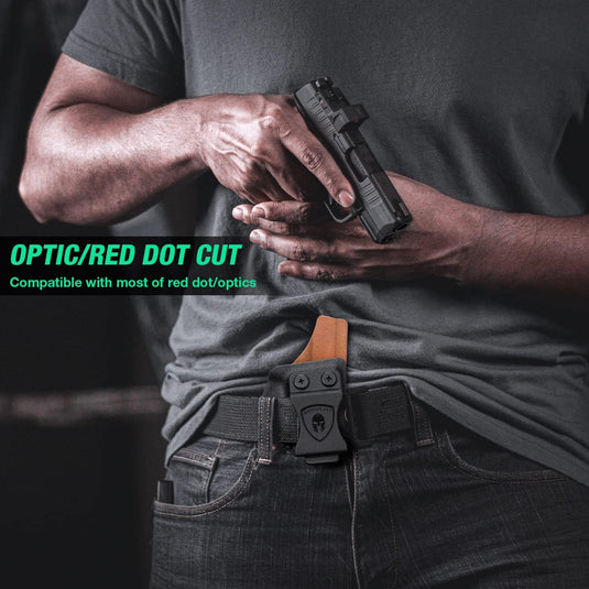 Sig Sauer P365/P365SAS/P365X(Not Fit XMacro) IWB Hybrid Holster, Kydex with Leather Lined, Optic Cut, Right Hand | WARRIORLAND