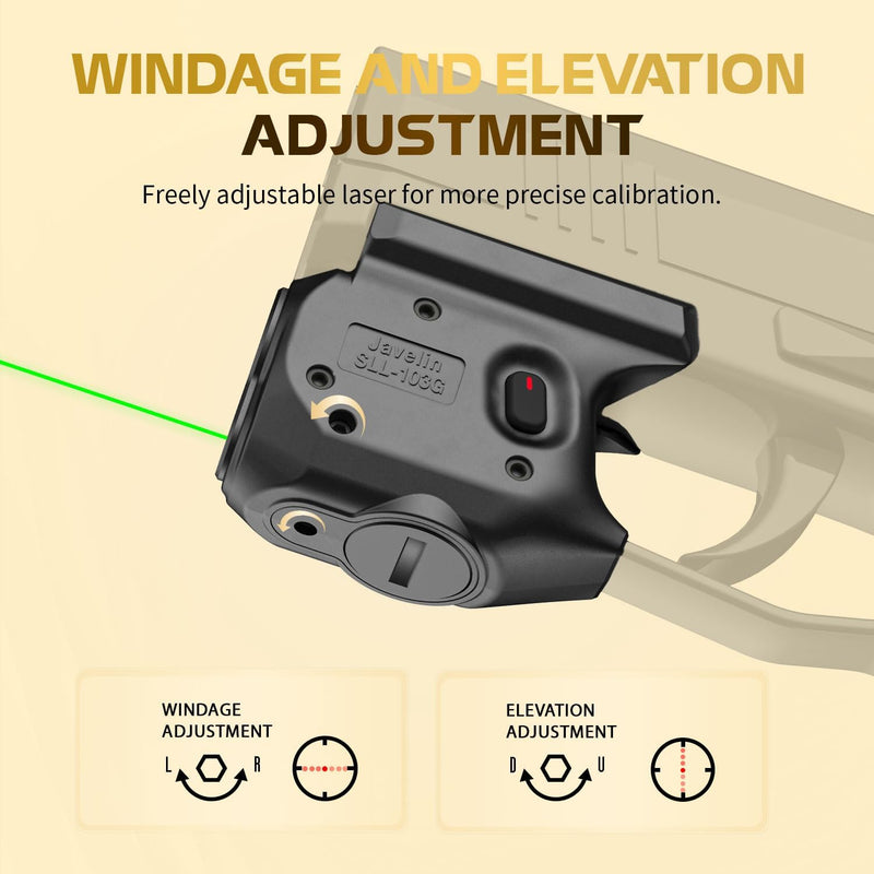 Load image into Gallery viewer, WARRIORLAND Pistol Light Laser &amp; Holster Fit for Sig P365/ P365X/ P365XL, Compact 150-Lumen Trigger Mounted Tactical Weapon Light with Green Laser White LED Flashlight &amp; IWB Holster, Power Indicator
