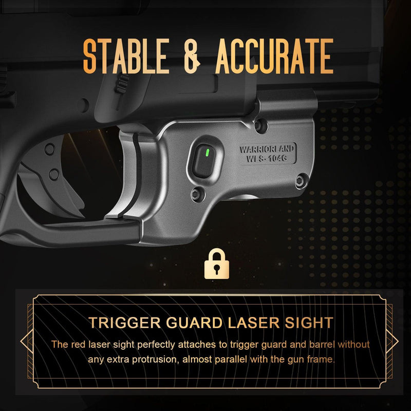 Load image into Gallery viewer, Green Laser Sight Tailored Fit Glock 17/19/19X/23/31/32/44/45, Ultra Compact G19 Beam Sight, Gun Sight with Ambidextrous On/Off Switch &amp; Power Indicator|WARRIORLAND
