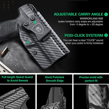 S&W SD9 VE / SD40 VE- IWB Kydex Carbon Fiber  Holster, Right Hand | WARRIORLAND