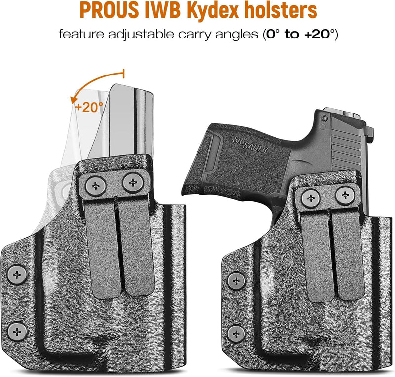 Load image into Gallery viewer, IWB Kydex Holster for P365 with TLR6, Fit Sig Sauer P365/ P365 SAS/ P365XL, Inside Waistband Conceal Carry, Optic Cut, Adj. Cant &amp; Retention, Right Hand
