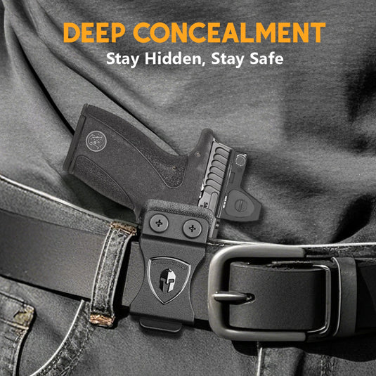 WARRIORLAND IWB Kydex Holster Compatible with S&W Bodyguard 2.0 – Concealed Carry Holster with Optic Cut, Claw, Adjustable Cant, Audible Lock, Inside Waistband Carry, Right Hand Draw