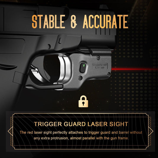 Red Laser Sight Tailored Fit G43X MOS / 48 MOS, Ultra Compact G43X MOS Beam Sight, Gun Sight with Ambidextrous On/Off Switch & Power Indicator, WLS-100|WARRIORLAND