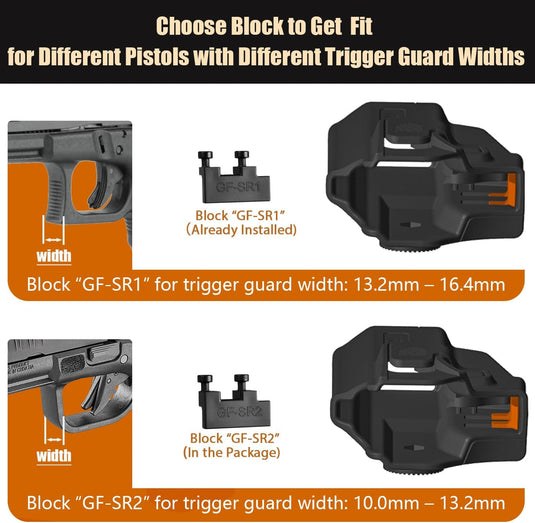 Universal OWB Paddle Holster Optic Cut - Fits 40+ Compact Pistols: Glock 19/26/43X, M&P Shield Plus, Hellcat/Pro, FN Reflex, Taurus G3C & More - Right Hand - WARRIORLAND