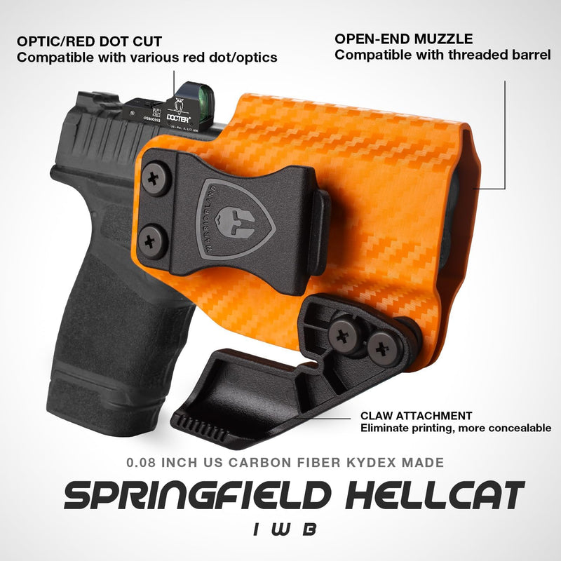 Load image into Gallery viewer, Springfield Hellcat Full Size Colorful Carbon Fiber IWB Holster,  Right Hand | Warriorland
