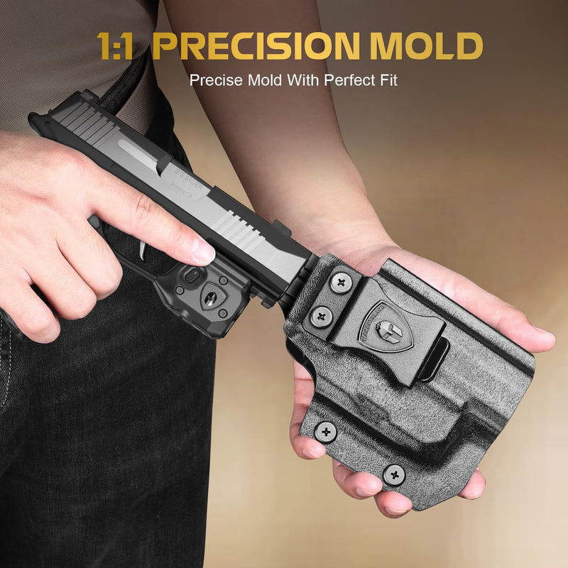 Load image into Gallery viewer, WARRIORLAND Pistol Light Laser &amp; Holster Fit for Sig P365-XMACRO, Compact 150-Lumen Trigger Mounted Tactical Weapon Light with GreenLaser White LED Flashlight &amp; IWB Holster, Power Indicator
