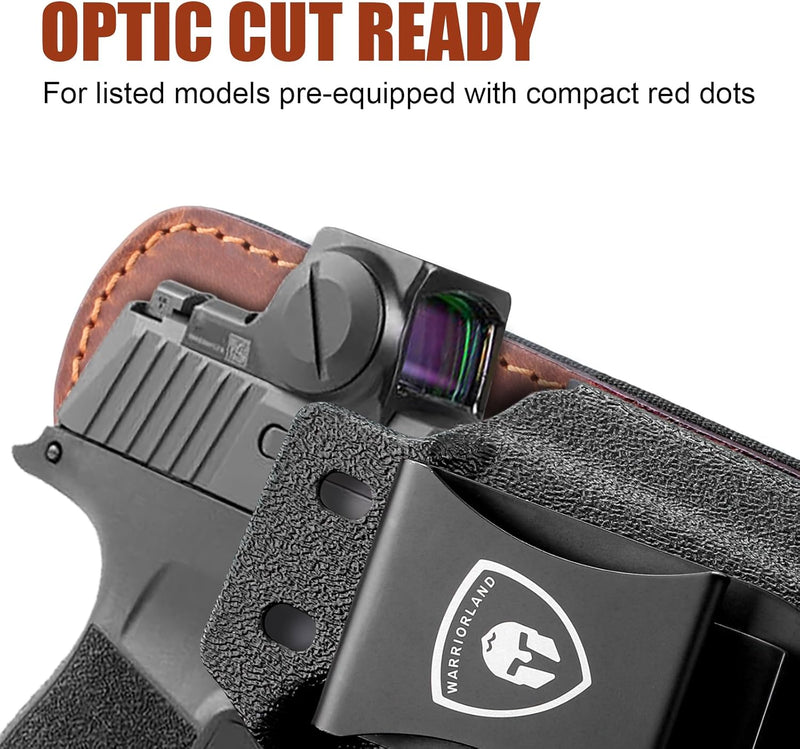 Load image into Gallery viewer, Sig P365 / P365X / P365 XL IWB Hybrid Holster - WARRIORLAND Optic-Ready Concealed Carry, Adj. Height/Cant/Retention, Ultimate Comfort, Right Hand

