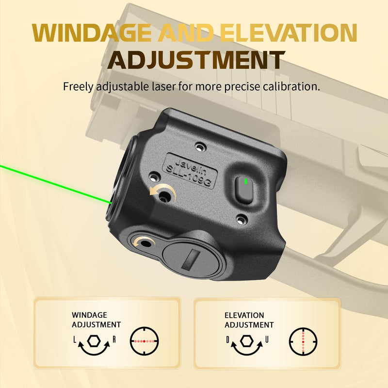 Load image into Gallery viewer, WARRIORLAND Pistol Light Laser &amp; Holster Fit for Sig P365-XMACRO, Compact 150-Lumen Trigger Mounted Tactical Weapon Light with GreenLaser White LED Flashlight &amp; IWB Holster, Power Indicator
