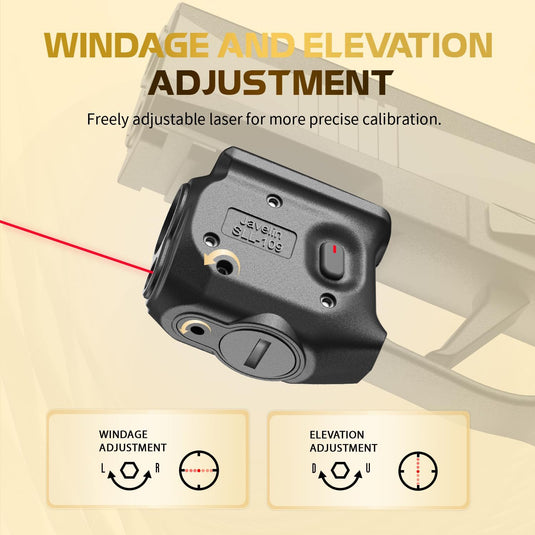 WARRIORLAND Pistol Light Laser Combo Fits Sig Sauer P365 Xmacro, Compact 150-Lumen Trigger & Rail Mounted Tactical Weapon Light, Red Laser & White LED Flashlight, Power Indicator, SLL-109