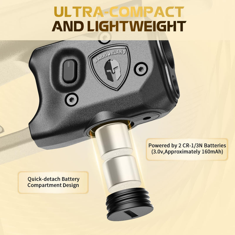 Load image into Gallery viewer, WARRIORLAND Pistol Light Laser &amp; Holster Fit for Glock 17/19 Gen 3-5, Glock 22/23/31/32 Gen 3-4 &amp; Glock 19X/44/45, Compact 150-Lumen Trigger Tactical Light with Red Laser White LED &amp; IWB Holster
