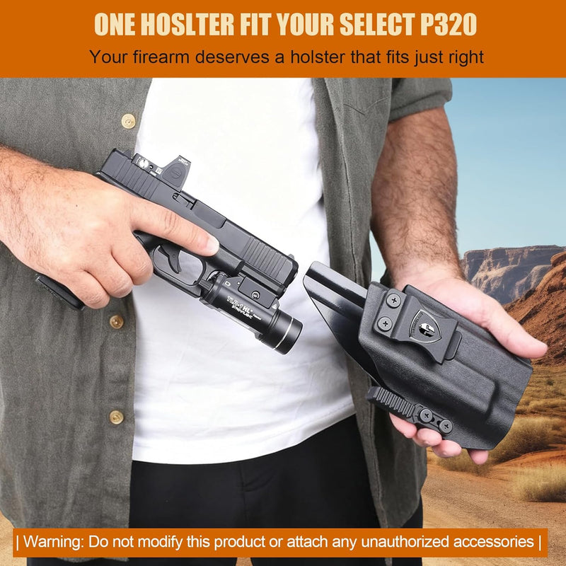 Load image into Gallery viewer, Glock 17/19 Gen3-6 / G19X / 44/45 / G34 Gen4-5 IWB Kydex Holster w/Claw - TLR-1 / TLR-1 HL / HL-X / HP-X / TLR-1s Light Bearing, Optic Cut, Adj. Retention &amp; Cant, Right Hand - WARRIORLAND
