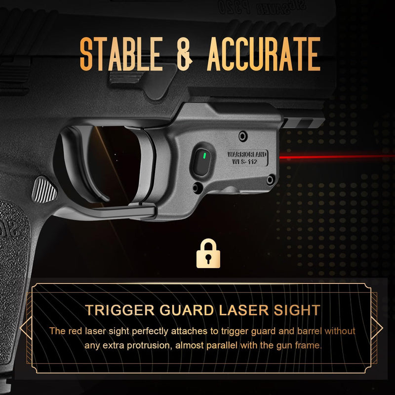 Load image into Gallery viewer, WARRIORLAND Red Laser Light and Holster Combo, Fit for P320 Compact &amp; M18 &amp; Full-Size &amp; M17 - Compac Trigger Laser with Battery Indicator, Right-Hand IWB Concealed Carry Kydex Holster, WLS-112-HW1
