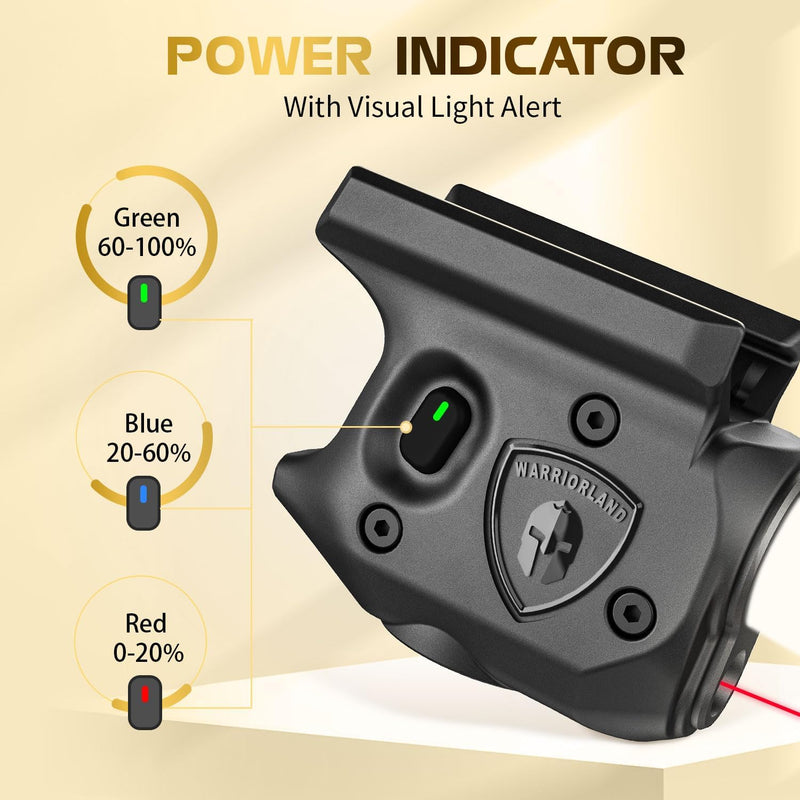 Load image into Gallery viewer, WARRIORLAND Pistol Light Laser &amp; Holster Fit for Sig P365/ P365X/ P365XL, Compact 150-Lumen Trigger Mounted Tactical Weapon Light with Red Laser White LED Flashlight &amp; IWB Holster, Power Indicator
