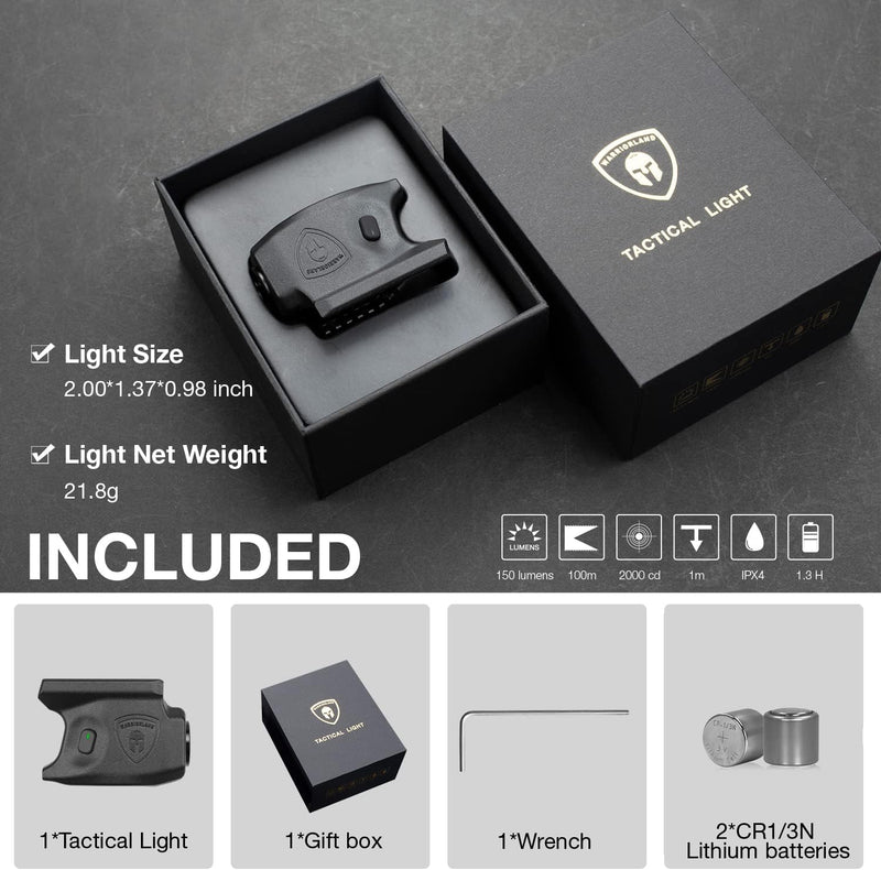 Load image into Gallery viewer, WARRIORLAND Mini Gun Light Compatible with Sig Sauer P365 / P365X / P365 XL Pistol, 150 Lumens Sig P365 Handgun Light, Rail Mount LED Tactical Flashlight P365 SL-1
