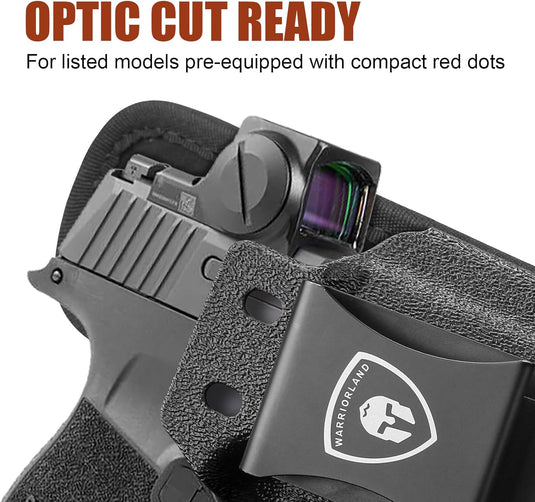 Sig P365 / P365X / P365 XL IWB Hybrid Holster - Optic Ready, Appendix Concealed Carry, Adj. Height/Cant/Retention, Ultimate Comfort, Right Hand - WARRIORLAND