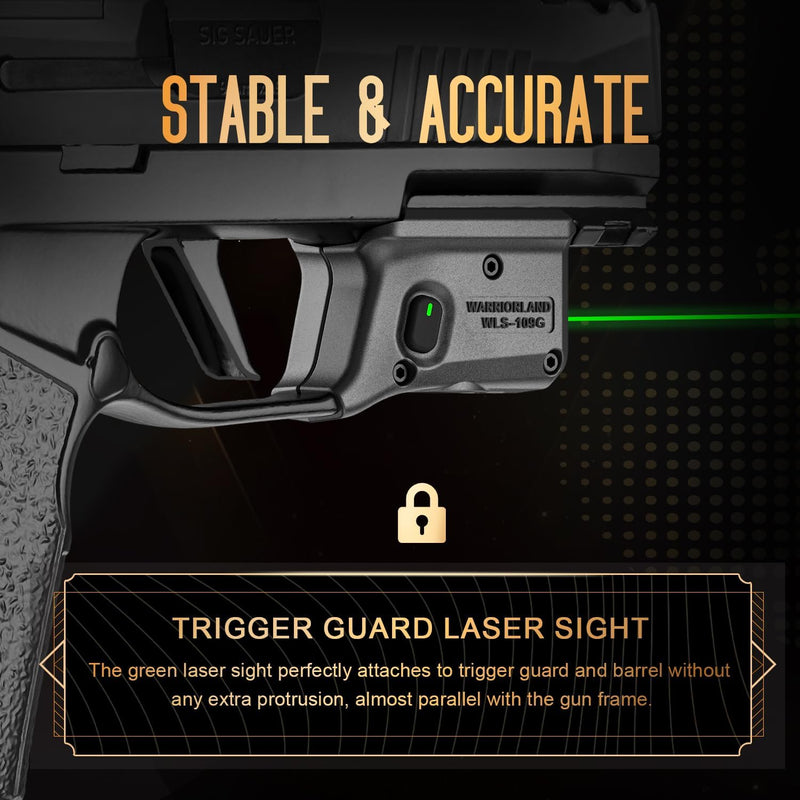 Load image into Gallery viewer, WARRIORLAND Green Laser Light and Holster Fit for Sig P365X-Macro - Compact Lightweight Trigger Laser with Battery Indicator, Includes Custom Right-Hand IWB Concealed Carry Kydex Holster, WLS-109G-HW1
