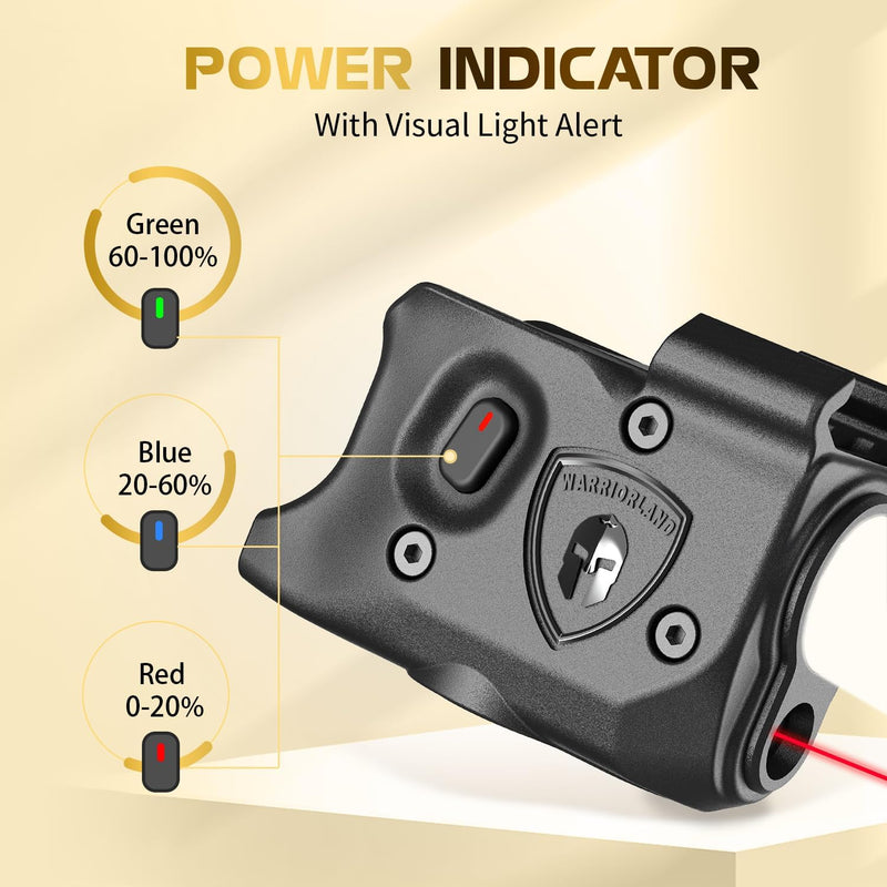 Load image into Gallery viewer, WARRIORLAND Pistol Light Laser &amp; Holster Fit for Glock 17/19 Gen 3-5, Glock 22/23/31/32 Gen 3-4 &amp; Glock 19X/44/45, Compact 150-Lumen Trigger Tactical Light with Red Laser White LED &amp; IWB Holster
