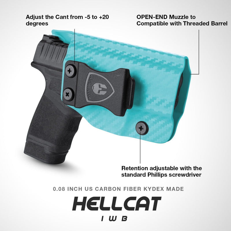 Load image into Gallery viewer, Springfield Hellcat Full Size Colorful Carbon Fiber IWB Holster,  Right Hand | Warriorland
