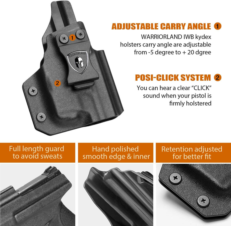 Load image into Gallery viewer, S&amp;W M&amp;P Shield / Shield Plus IWB Kydex Holster Light-Bearing - Fits TLR-6, Optic Cut, Adjustable Cant &amp; Retention, Appendix Concealed Carry, Right Hand - WARRIORLAND
