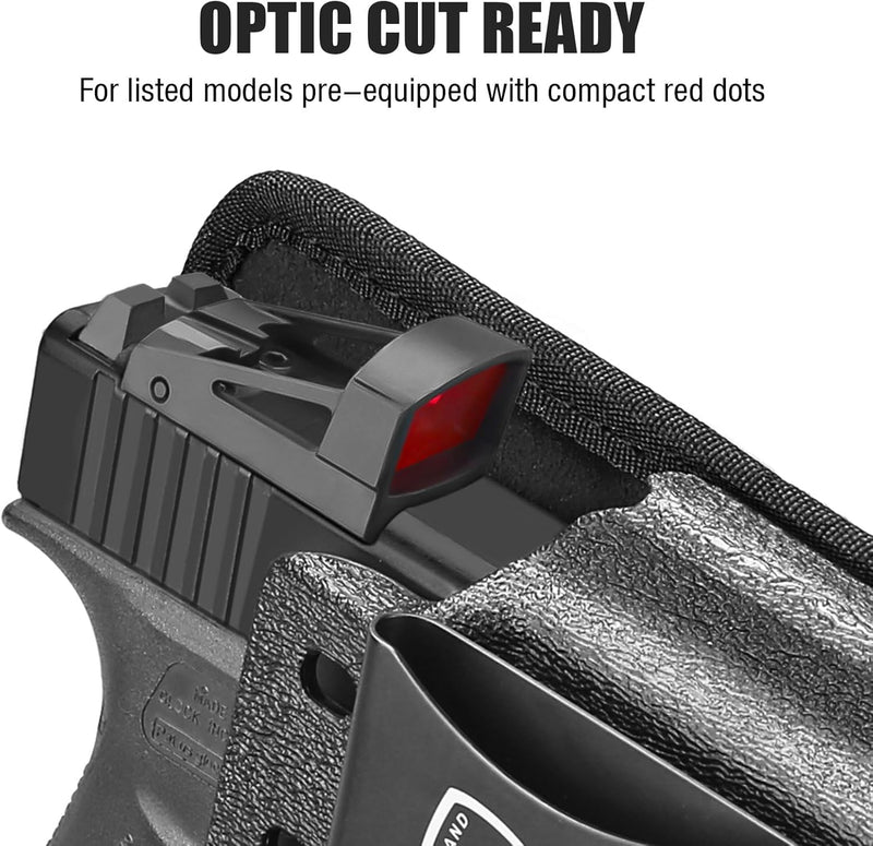 Load image into Gallery viewer, WARRIORLAND IWB Hybrid Holster for Glock 43X / 43X MOS / 43 / 48 MOS / G48 – Optic Cut, Right Hand, Adj. Height/Cant/Retention
