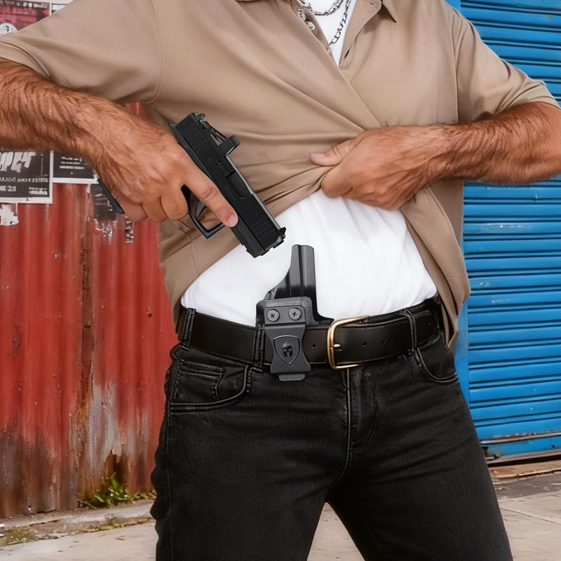 Load image into Gallery viewer, WARRIORLAND Optics Cut Kydex Appendix IWB Holster for Glock 43X MOS/43X/G43, Adjustable Cant &amp; Retention, Right Hand Concealed Carry
