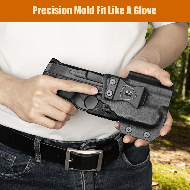 Load image into Gallery viewer, S&amp;W M&amp;P Shield / Shield Plus IWB Kydex Holster Light-Bearing - Fits TLR-6, Optic Cut, Adjustable Cant &amp; Retention, Appendix Concealed Carry, Right Hand - WARRIORLAND
