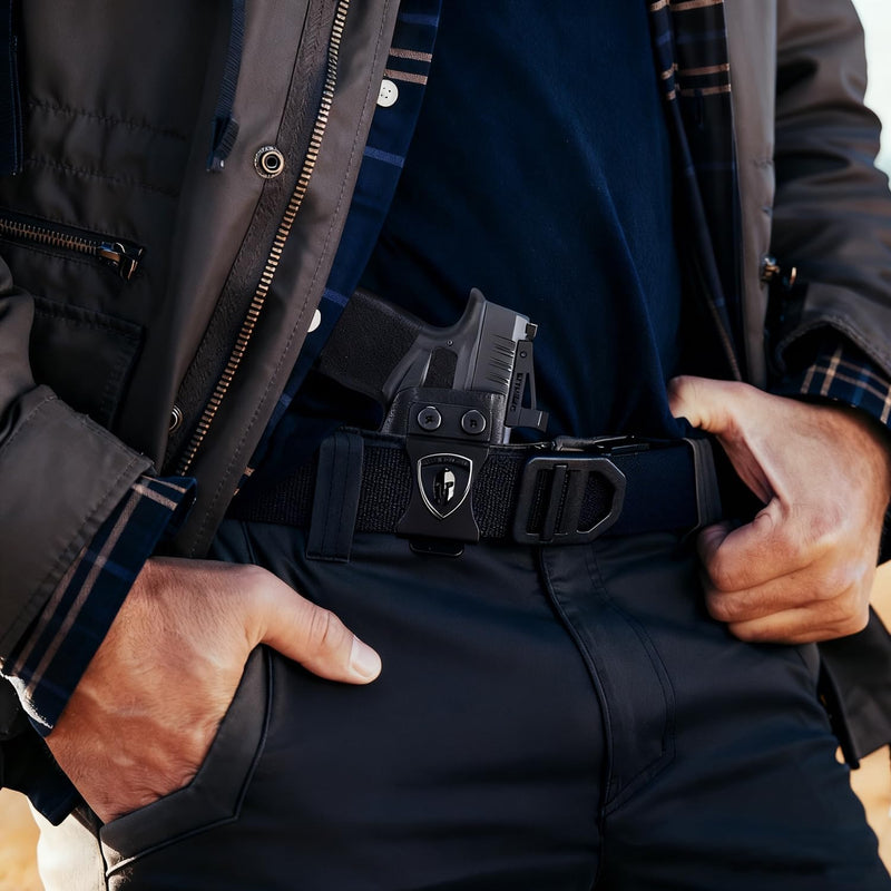 Load image into Gallery viewer, WARRIORLAND IWB Kydex Holster for Hellcat Pro OSP with TLR-7 X Sub or TLR-7 HL-X Sub, Light-Bearing Design, Optics Cut, Adjustable Cant &amp; Posi-Click Retention, Right Hand Draw

