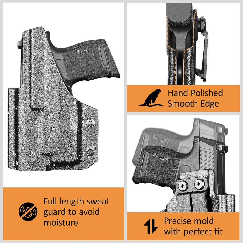 Load image into Gallery viewer, IWB Kydex Holster for P365 with TLR6, Fit Sig Sauer P365/ P365 SAS/ P365XL, Inside Waistband Conceal Carry, Optic Cut, Adj. Cant &amp; Retention, Right Hand
