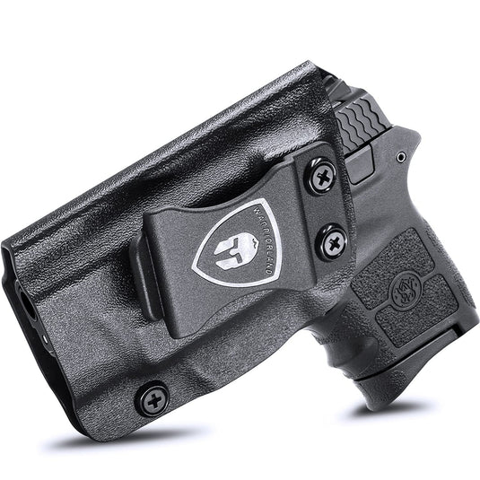 Bodyguard 380 Holster, IWB Kydex Holster Fits: Smith & Wesson M&P Bodyguard 380 / Bodyguard 380 with Integrated Crimson Trace Red Laser Pistol, Inside Waistband Concealed Carry, Adj. Cant & Retention