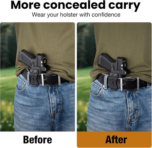 IWB & Appendix Holster Wedge Kit (2-Pack) - WARRIORLAND Universal Foam Pads for Comfort & Concealment, Multiple Heights