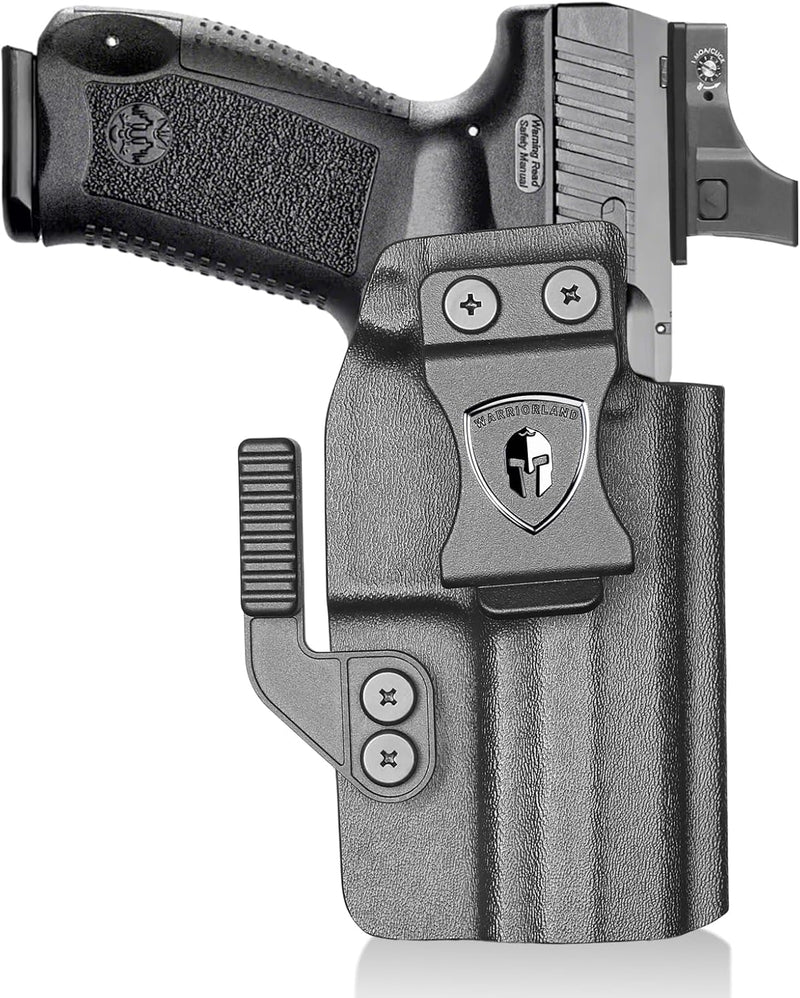 Load image into Gallery viewer, Canik TP9SF / TP9DA IWB Kydex Holster Optic Cut – with Concealment Claw, Adjustable Cant &amp; Audible Click Retention, Inside Waistband Concealed Carry, Right Hand – WARRIORLAND
