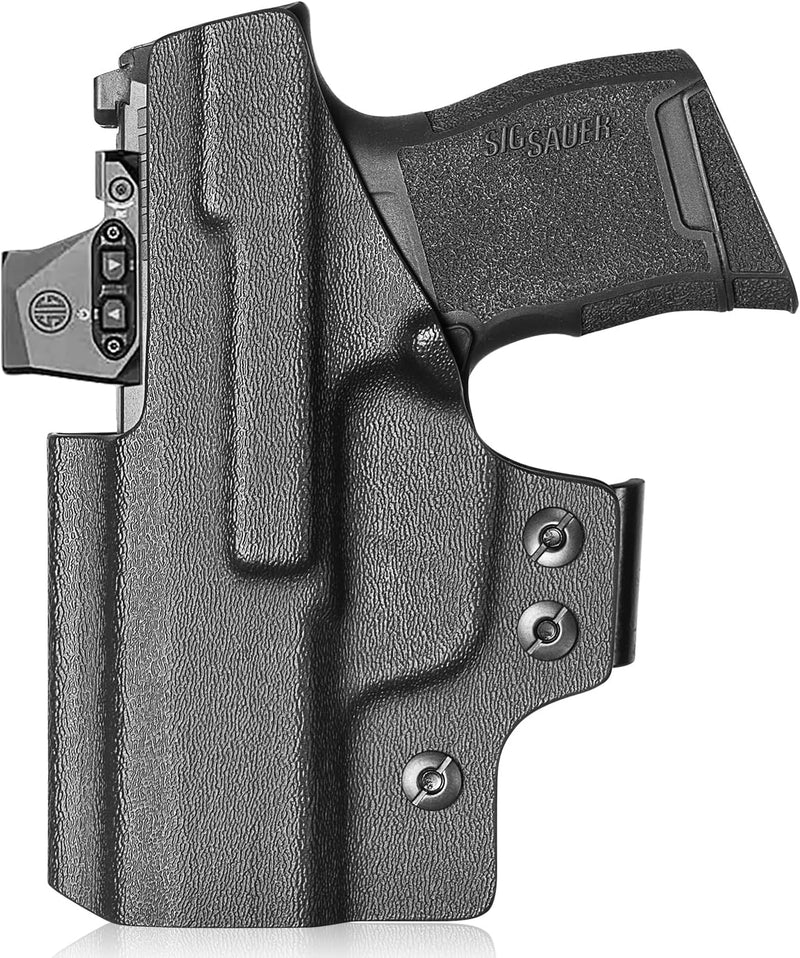 Load image into Gallery viewer, Sig P365 / P365X / P365 SAS IWB Kydex Holster w/Mini Claw - Appendix Concealed Carry, Adj. Cant &amp; Retention, Audible Lock, Optics Cut Ready, Right Hand - WARRIORLAND

