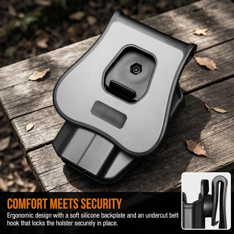 Load image into Gallery viewer, WARRIORLAND Level II Index Finger Release Paddle Holster, Fits Glock 43X/ 43X MOS/ 43 &amp; Glock 48/48 MOS / PSA Dagger Micro, Optic Cut, Adj. Cant &amp; Retention, Right Hand
