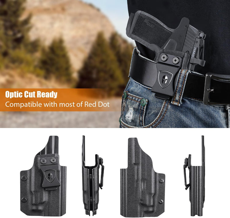 Load image into Gallery viewer, WARRIORLAND IWB Kydex Holster for Sig P365-XMACRO with TLR-7 X Sub or TLR-7 HL-X Sub, Light-Bearing Design, Optics Cut, Adjustable Cant &amp; Posi-Click Retention, Right Hand Draw
